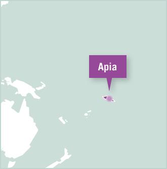 Projects Abroad Volunteer Placements in Apia, Samoa Volunteer projects destination map of Apia, Samoa