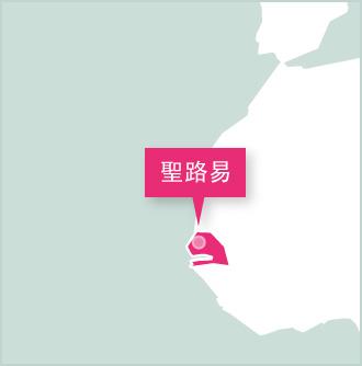 Projects Abroad塞內加爾的項目設立在聖路易市 地圖標示聖路易的位置,也是塞內加爾義工項目設立的地方