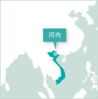 Projects Abroad越南義工辦事處位於河內 地圖:越南義工項目設立在河內