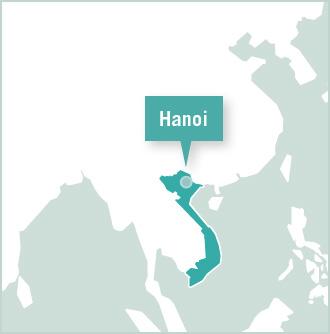 Projects Abroad Vietnam Office in Hanoi Map of Volunteer Project in Hanoi, Vietnam