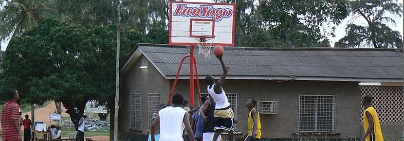 Volunteer Coach Basketball in Developing Countries with Projects Abroad Volunteer coaches a basketball practice overseas with Projects Abroad