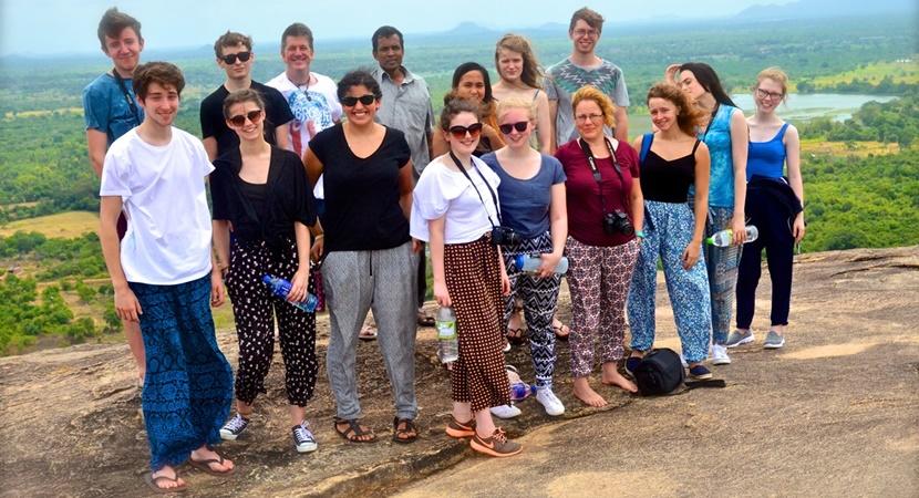 UK Calder Group at the top of Pidurangala Rock UK Calder Group at the top of Pidurangala Rock